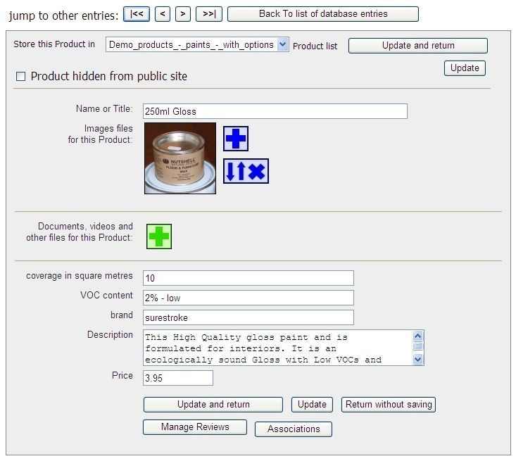 Online shop management systems - Click to enlarge the image set